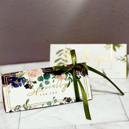 3 Piece Triangular Floral Cookie Gift Box 三角花語一口酥禮盒