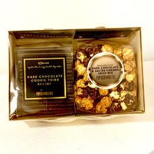 Load image into Gallery viewer, Dark Chocolate Cookie Thins &amp; Gourmet Popcorn Gift Set 黑朱古力脆片及美食爆谷禮盒