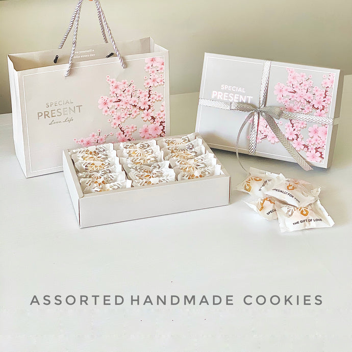 18 pcs Assorted Cookies Gift Set with Bag 什錦一口酥禮盒包括手提袋