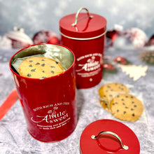 Load image into Gallery viewer, Dark Chocolate Cookie Thins Christmas Tin 黑朱古力脆片聖誕鐵罐禮盒