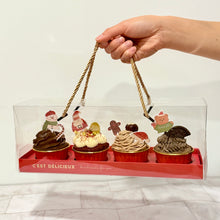 Load image into Gallery viewer, 4 Piece Xmas Muffin Set 4件裝聖誕紙杯蛋糕