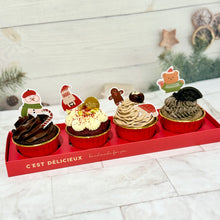 Load image into Gallery viewer, 4 Piece Xmas Muffin Set 4件裝聖誕紙杯蛋糕
