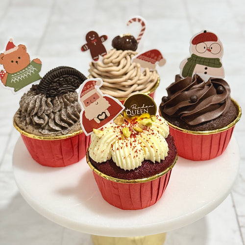4 Piece Xmas Muffin Set 4件裝聖誕紙杯蛋糕