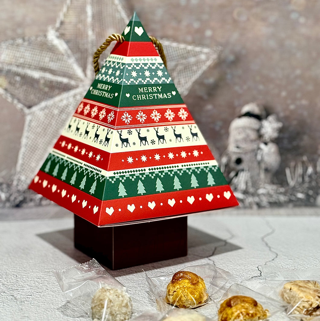 Xmas Tree Assorted Cookies Gift Box 聖誕樹一口酥禮盒