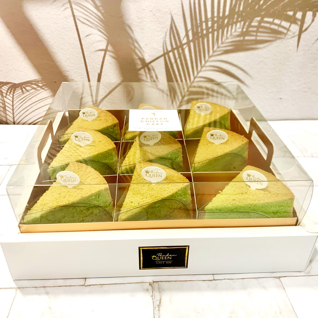 9 Piece Pandan Chiffon Cake Xmas Box 9件装班蘭戚風蛋糕聖誕禮盒
